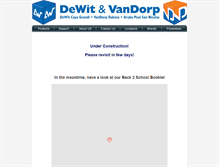 Tablet Screenshot of dewitvandorp.com